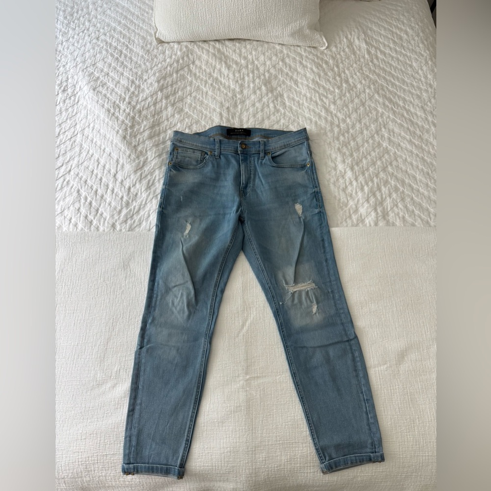 Men's Zara Distressed Skinny Jeans
